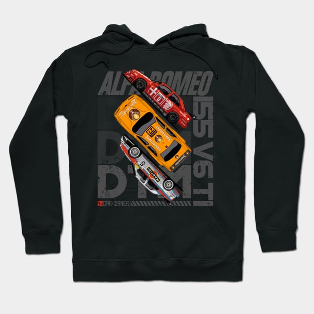 DTM - 155 V6 TI - CarCorner Hoodie by CarCorner - Automotive Artwork